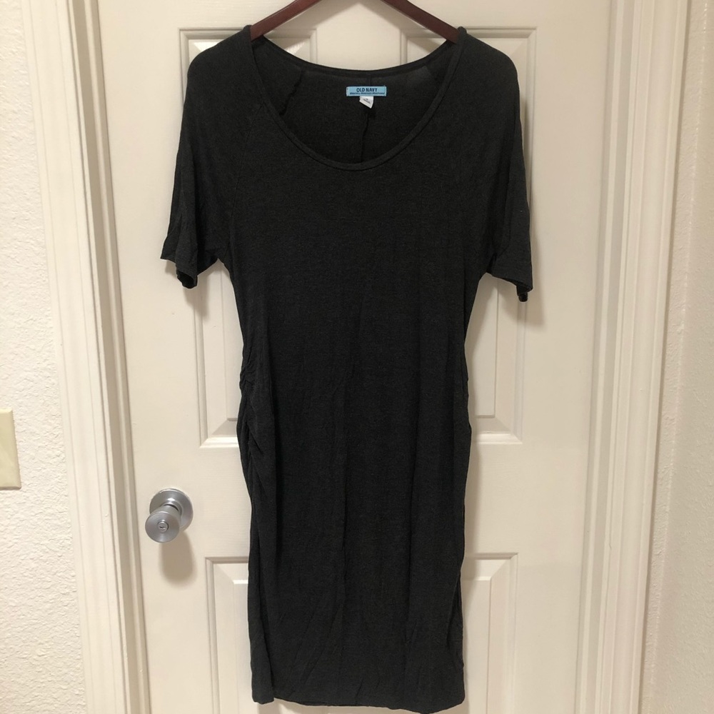 💗MATERNITY Gray Form-fitting Stretchy Dress